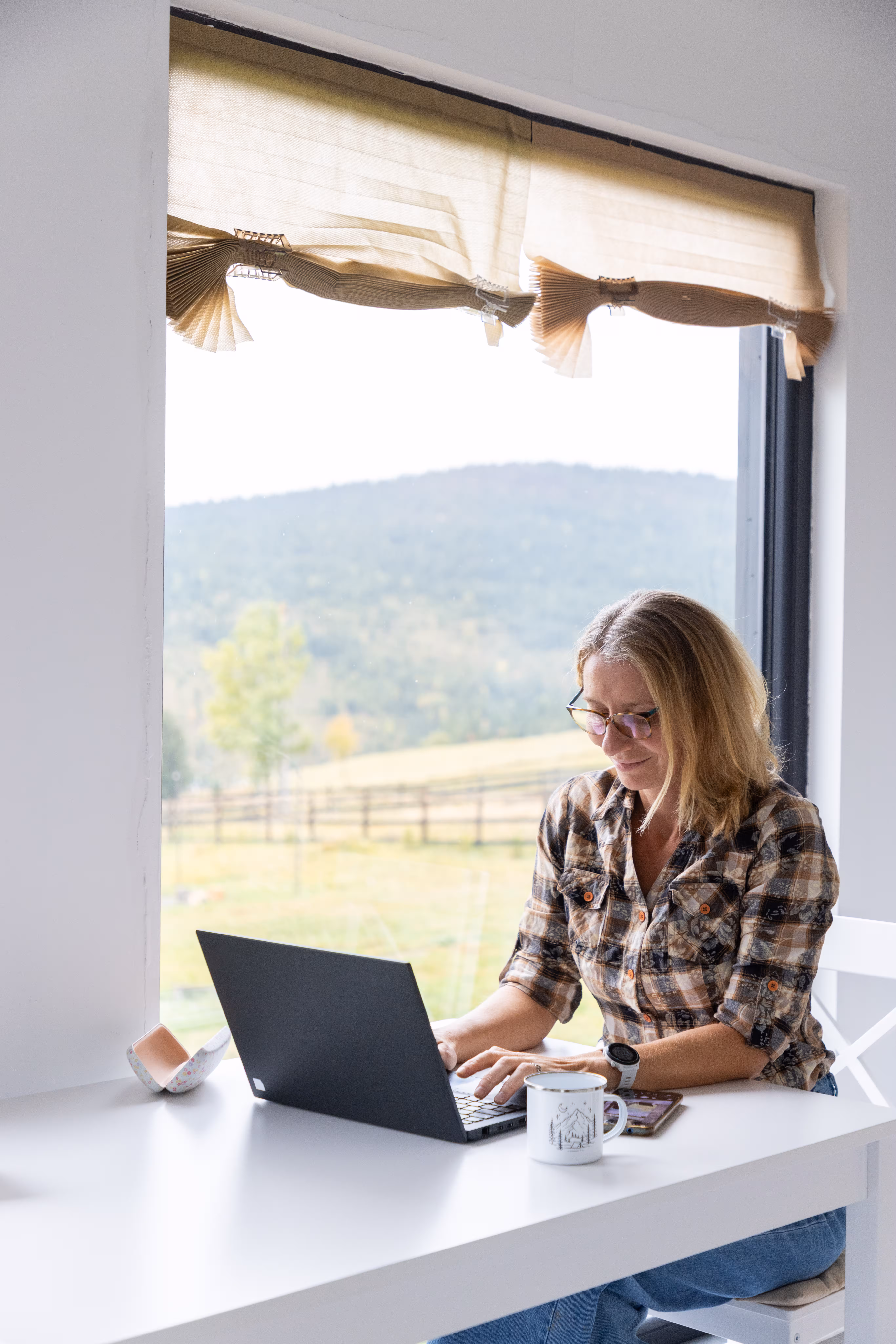 Clinician working remotely